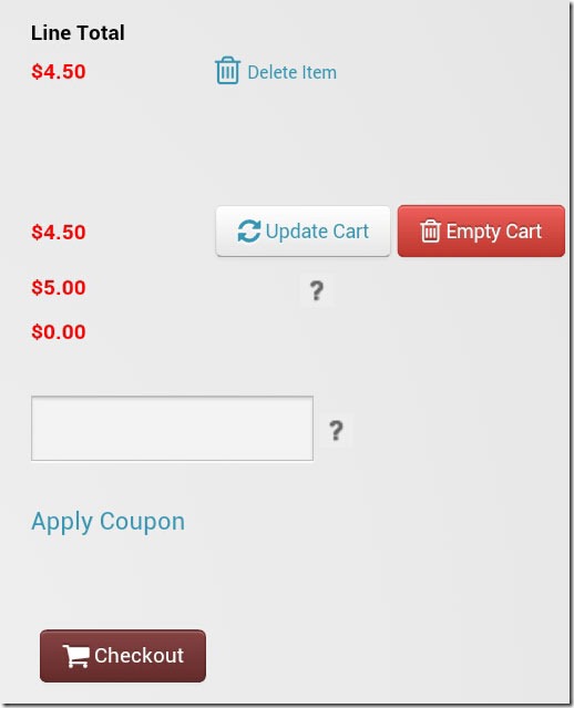 New style buttons on the cart page